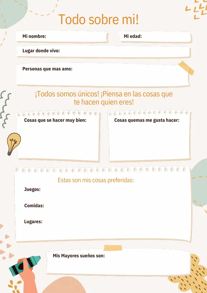 Actividad Todo sobre mí
